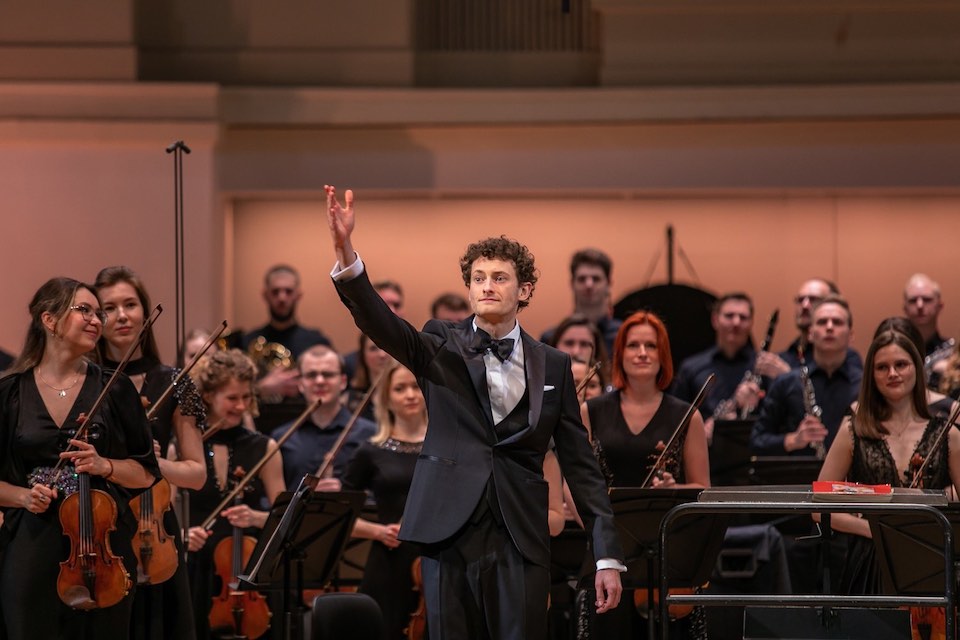 Clément Nonciaux with the National Youth Orchestra of Russia.